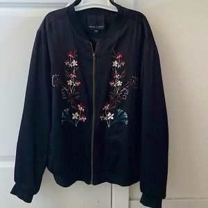 Harlow & Graham embroidered bomber jacket